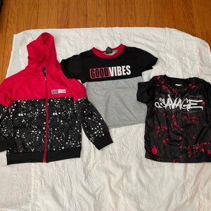 Boys Track Jacket with matching t-shirts size 4T